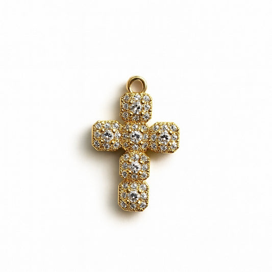 Charms croix à strass